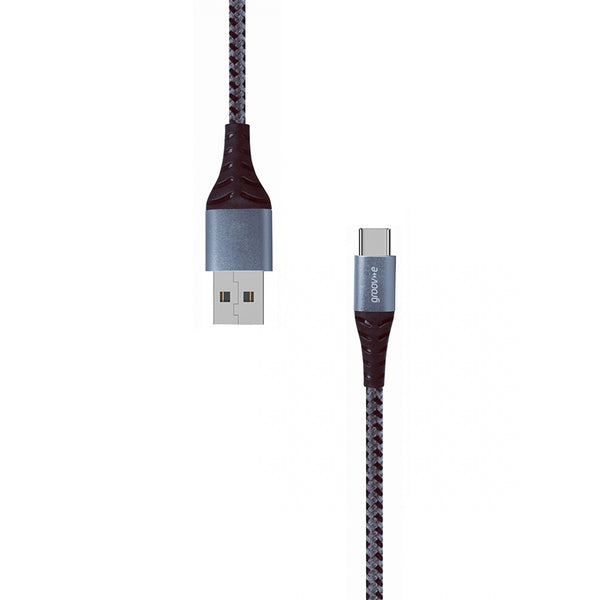 Groov-e Braided USB-C to A Cable | 1M | 2.4A Fast Charging