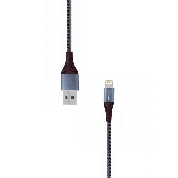 Groov-e Braided Lightning to USB-A Cable | 1M | 2.4A Fast Charging