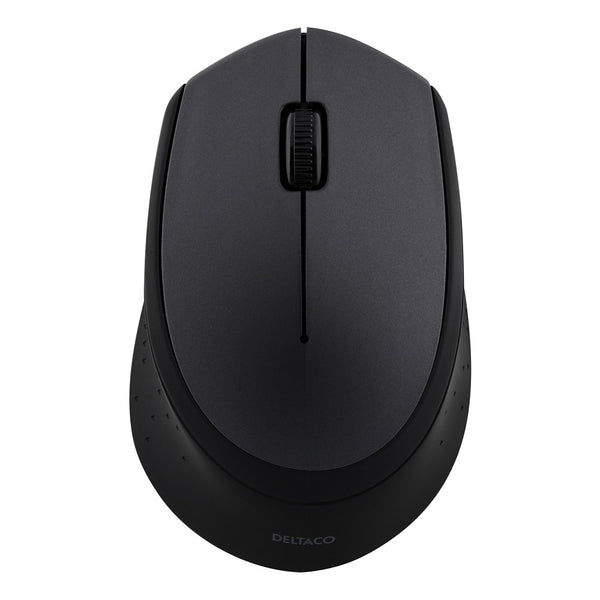 Deltaco Wireless Optical Mouse | Black Ergonomic Design