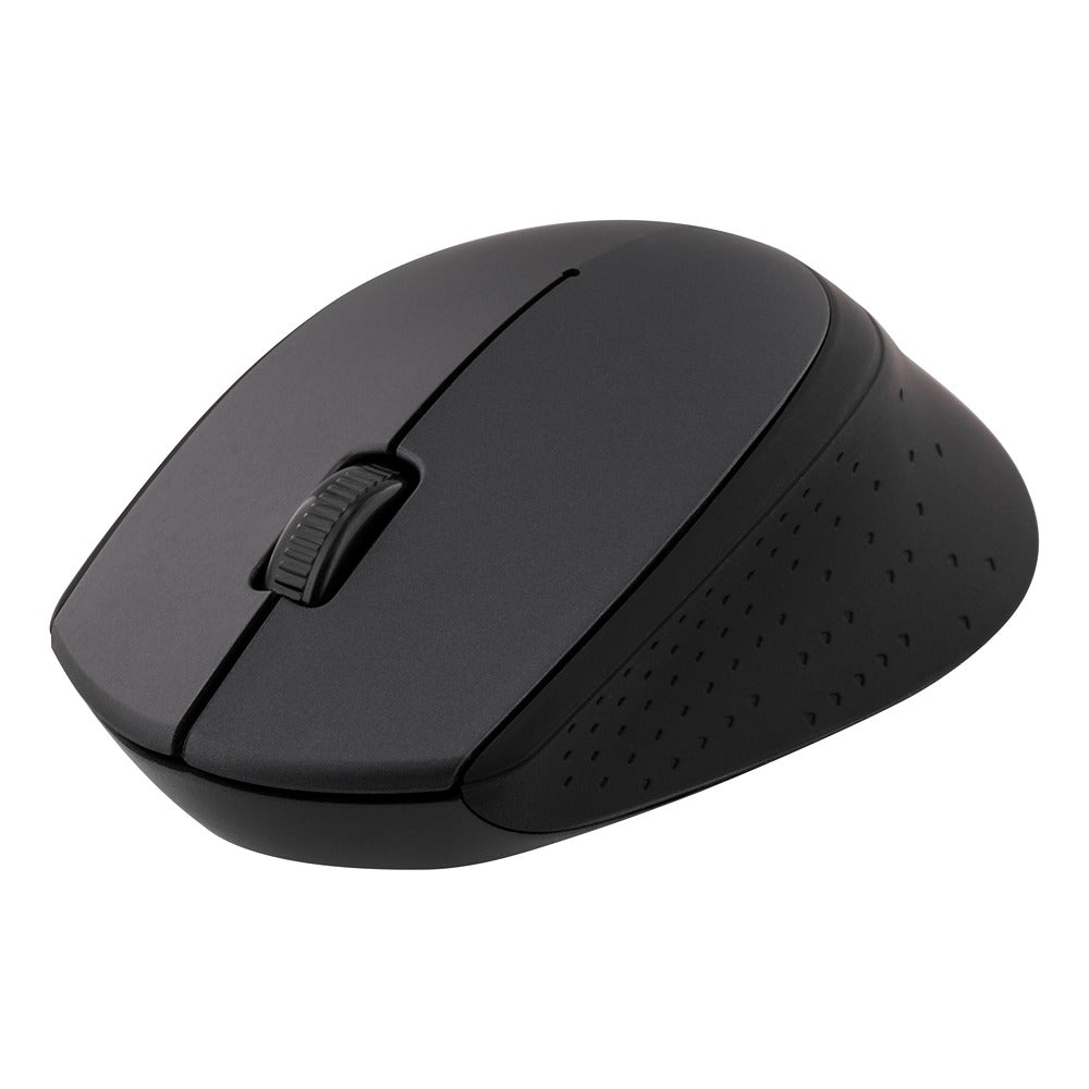 Deltaco Wireless Optical Mouse | Black Ergonomic Design