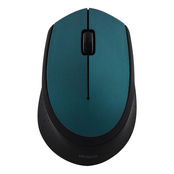 Deltaco Wireless Optical Mouse | Ergonomic Green Matte Finish