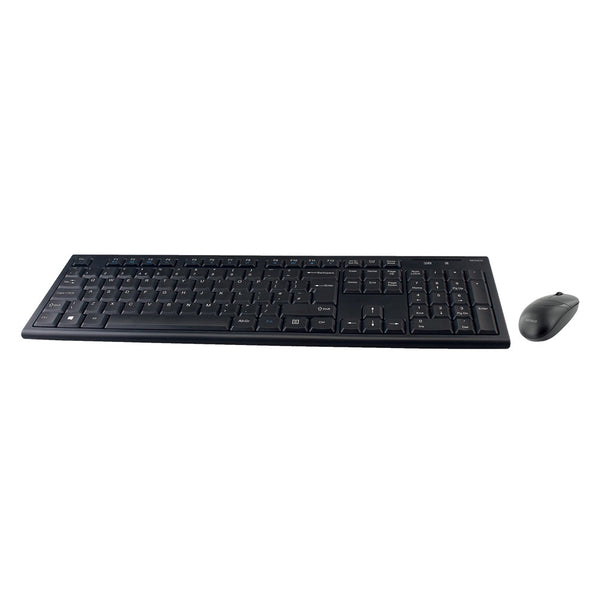 Deltaco Wireless Keyboard & Mouse Set | Black Finish