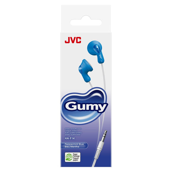 JVC Peppermint Blue Gumy In-Ear Earphones | 3.5mm Jack