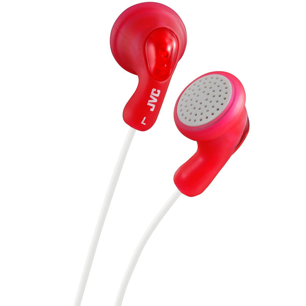 JVC Raspberry Red Gumy In-Ear Earphones | Ergonomic Fit