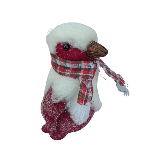 Standing Penguin with Scarf Red | Height 31cm