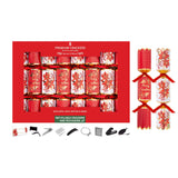 Harvey & Mason Premium Red Poinsettia Christmas Crackers | Pack of 8