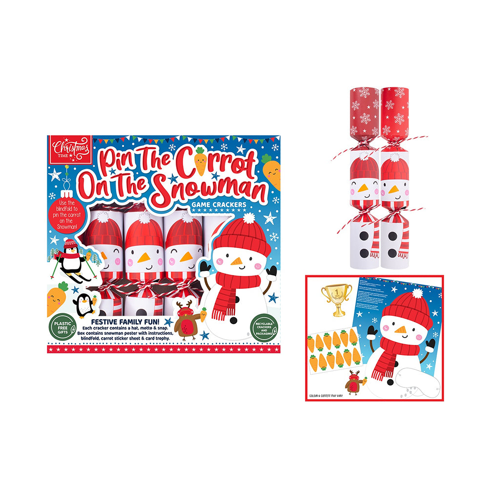 Pin The Carrot Christmas Crackers | Pack of 6