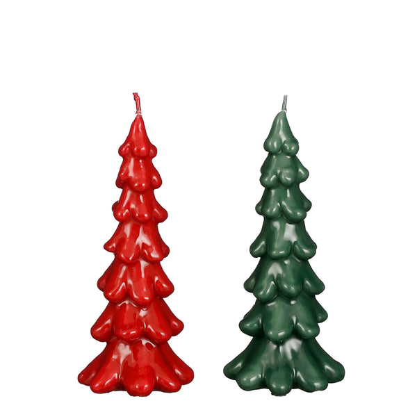 Christmas Tree Shaped Candles | 2 Assorted  Designs