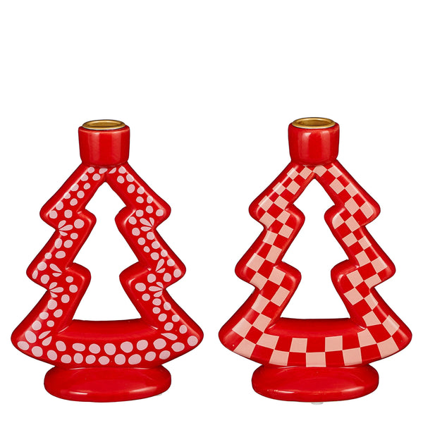 Christmas Tree Candle 13cm | 2 Assorted Designs