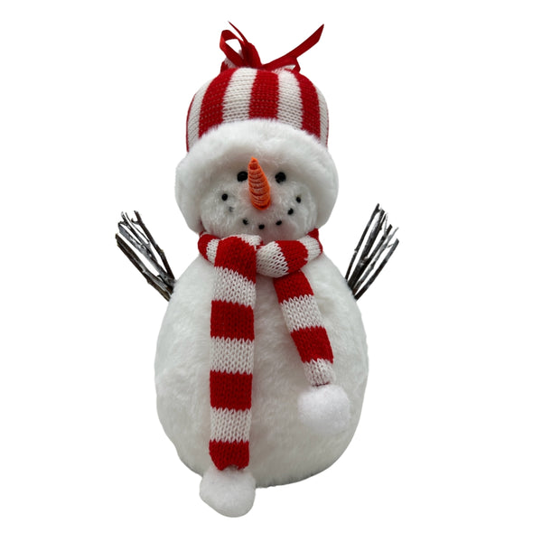 Snowman With Hat & Scarf