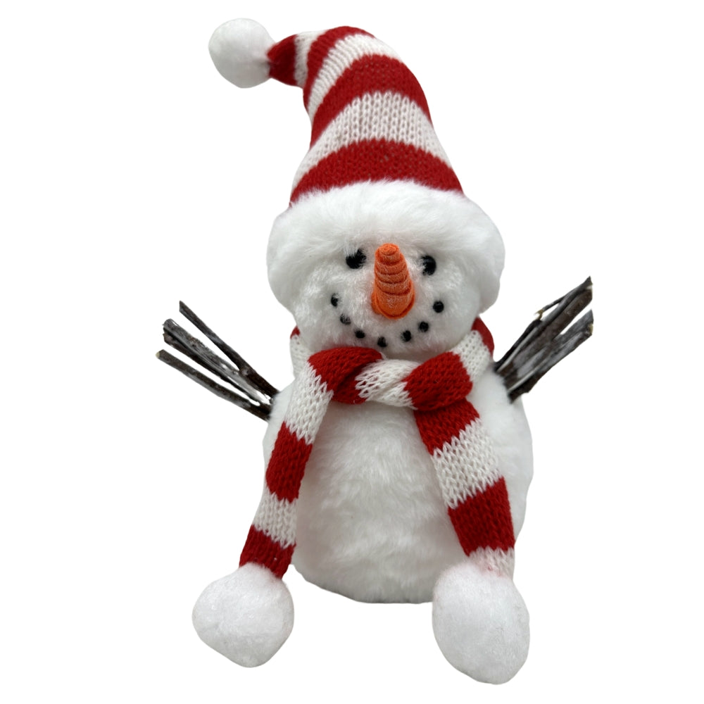 Snowman With Hat & Scarf