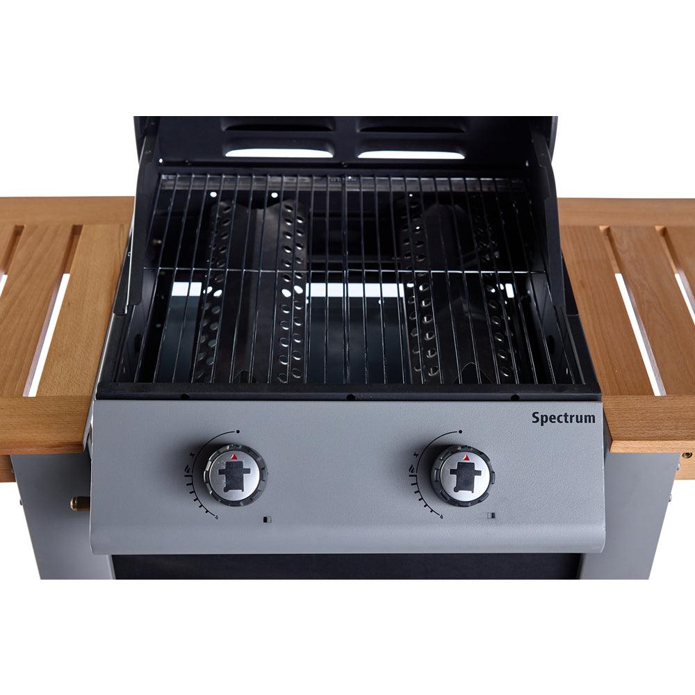 Outback Spectrum Two Burner Gas BBQ Black - Choice Stores