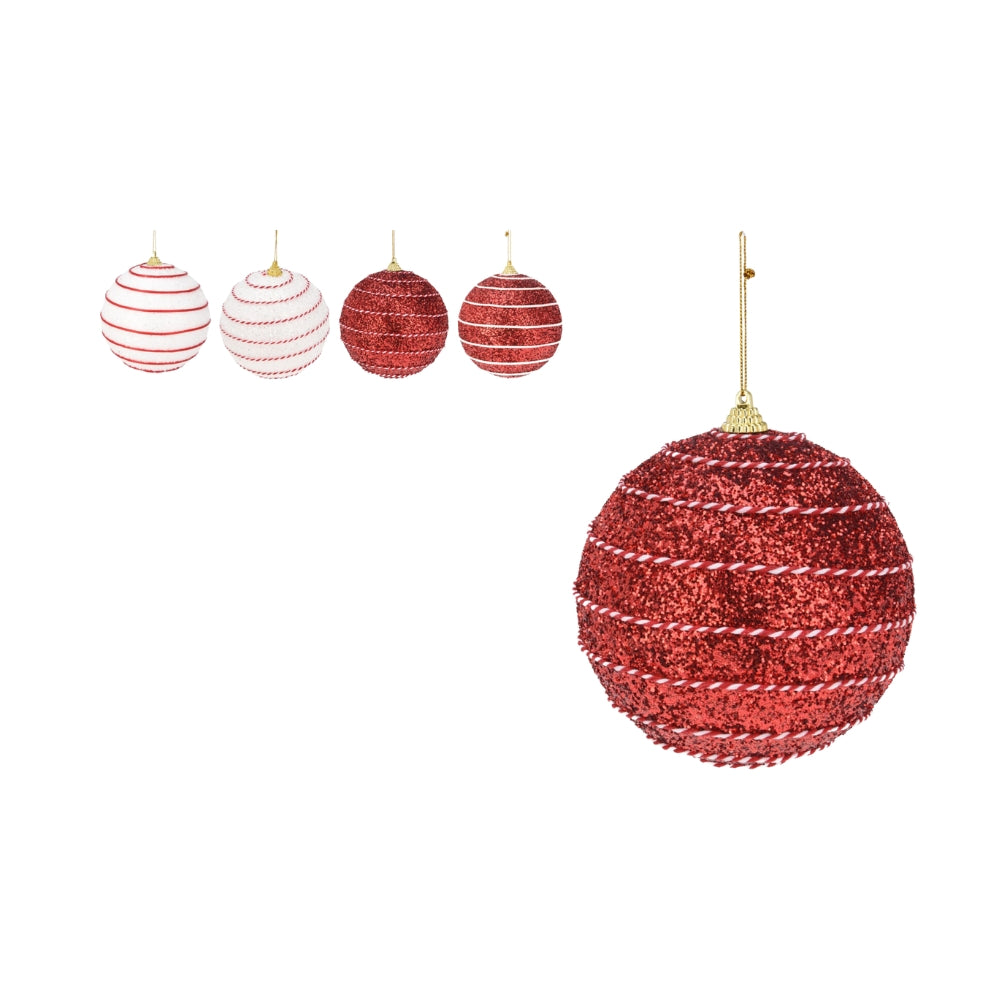 Red Bauble with Rope Design | Assorted