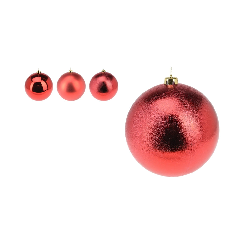 Red Christmas Bauble | Assorted | 14cm