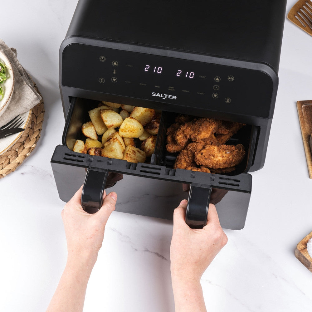 Salter 7L Dual View Air Fryer with Removable Divider