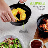 Tower Round Foldable Silicone Air Fryer Trays | 1.2L | Pack of 2