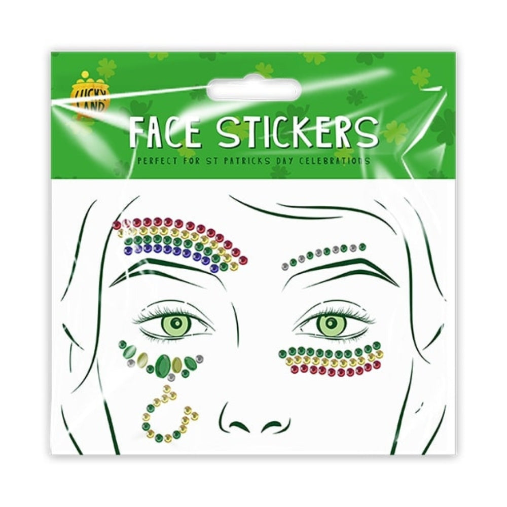 St. Patrick's Day Face Sticker