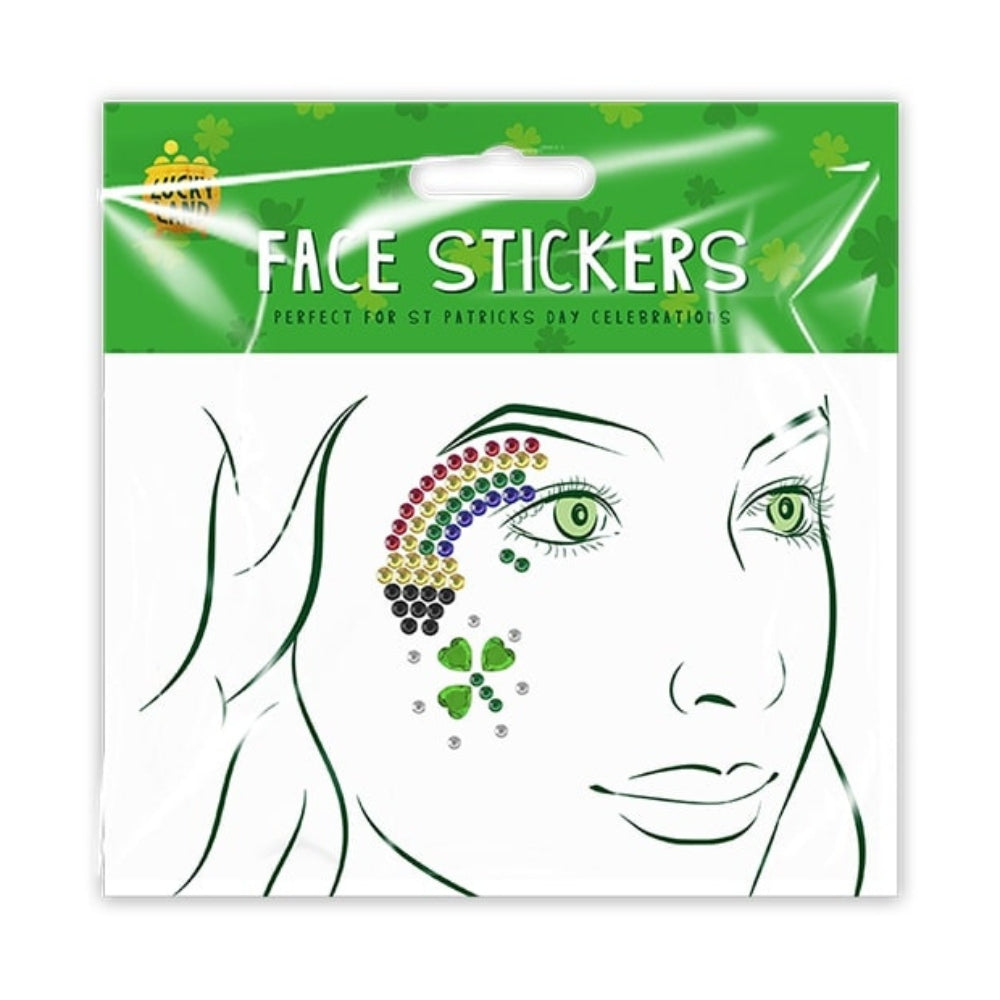 St. Patrick's Day Face Sticker