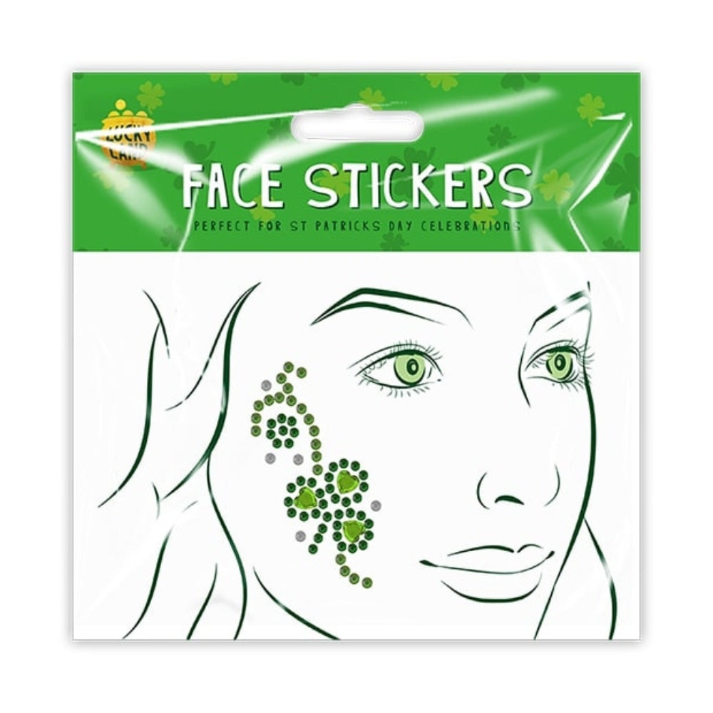 St. Patrick's Day Face Sticker