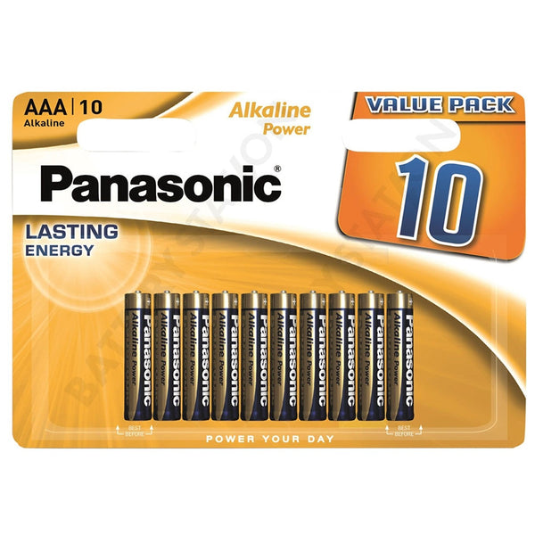 Panasonic Alkaline Power AAA Batteries | Pack of 10