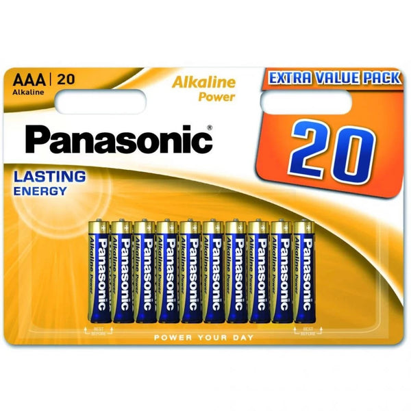 Panasonic Alkaline Power AAA Batteries | Pack of 20