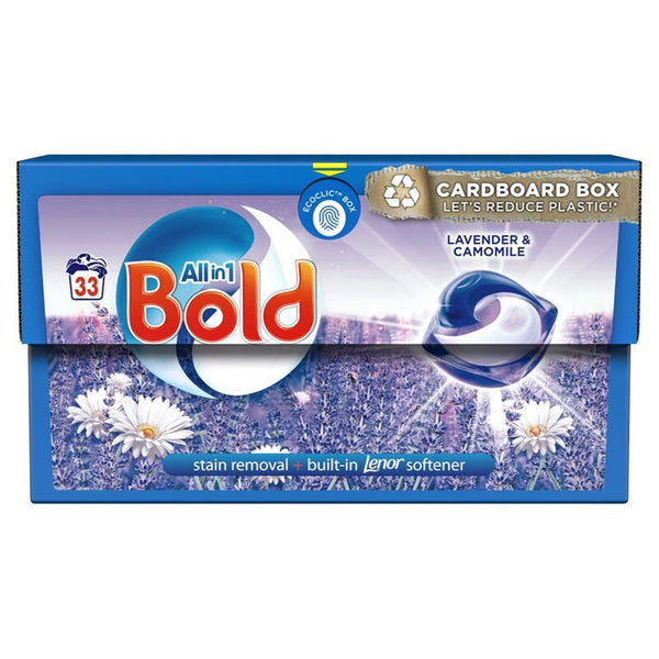 Bold All In 1 Pods Washing Liquid Capsules | Lavender and Camomile Fragrance | 33 Washes