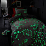 
Catherine Lansfield Game Over Glow In The Dark Double Duvet Cover Set Grey