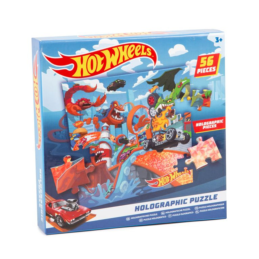 Hot Wheels Holographic Puzzle 56 Pieces