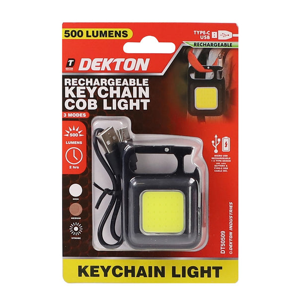 dekton keychain cob light  500 lumen