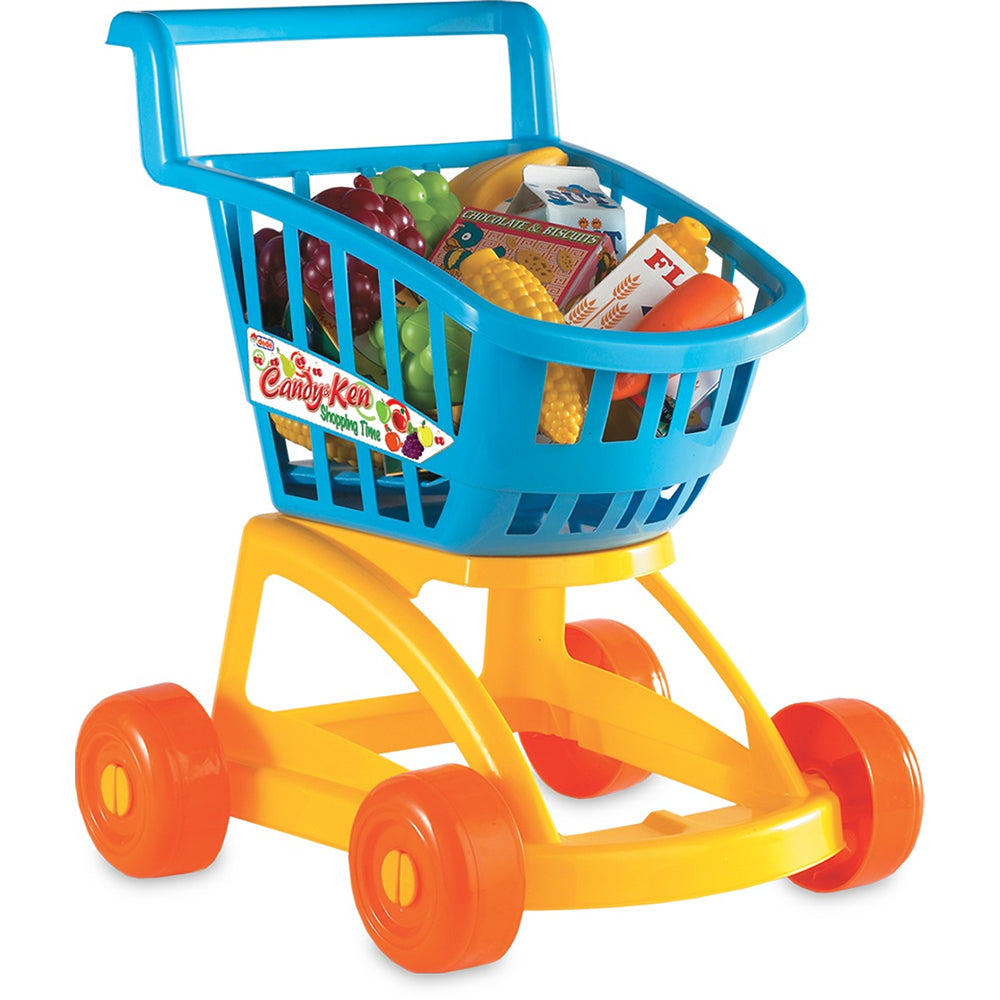 Candy & Ken Market Trolley Full | Interactive Role Play Shopping Cart for Kids