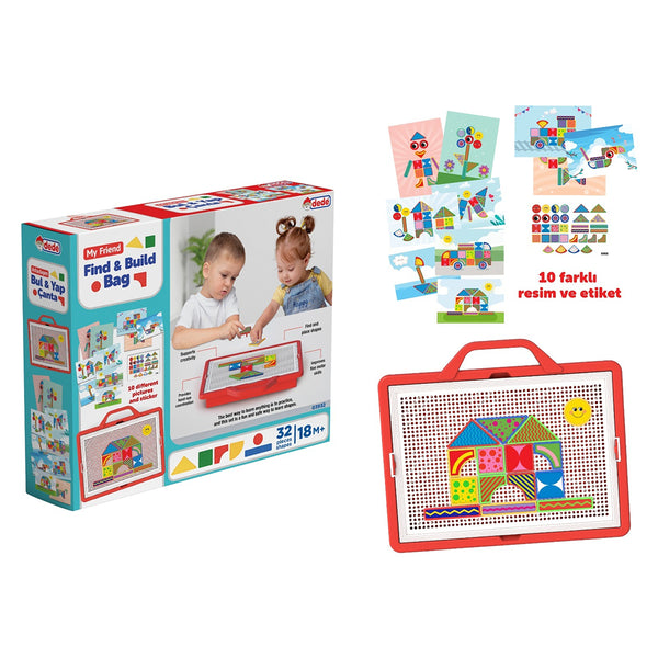 My Friend Find & Build Bag 32-Piece | Educational Building Set for Kids