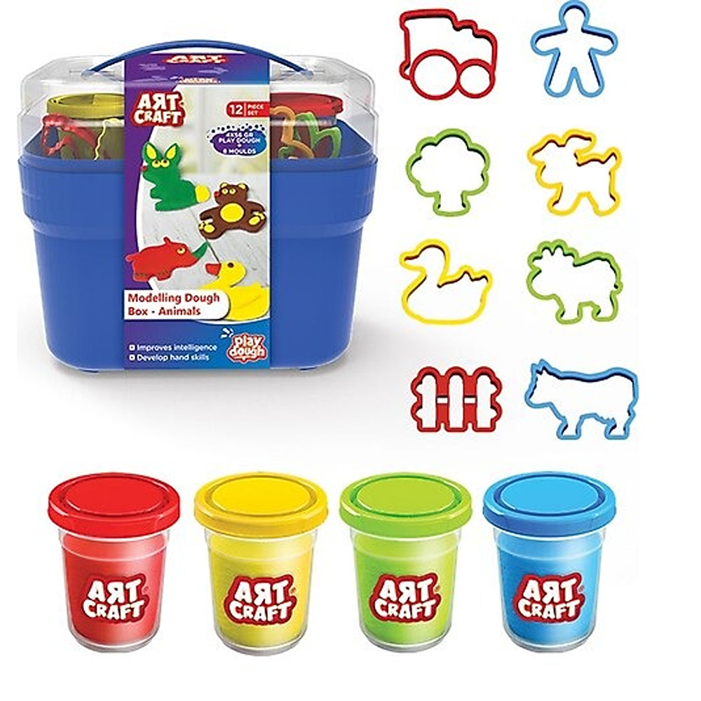 Art Craft Modelling Dough Animal Box Set | Wild Safari Adventure for Kids