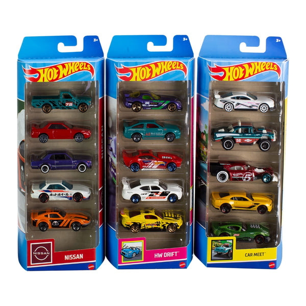 Hot Wheels Basic Car | Pack of 5 | Assorted Models