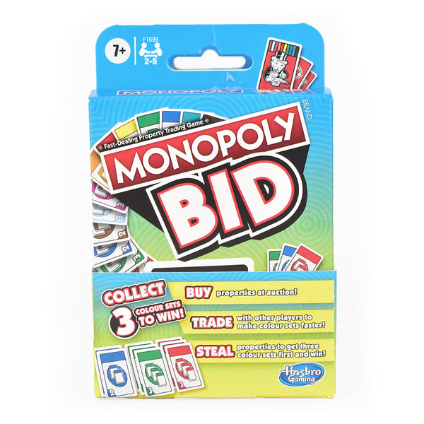 Monopoly Bid Card Game