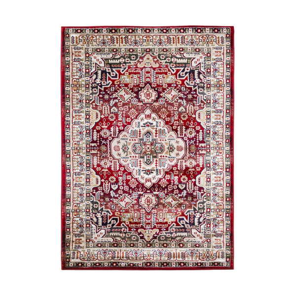 Aziza Medallion Red Rug | Classic Elegance for Modern Homes