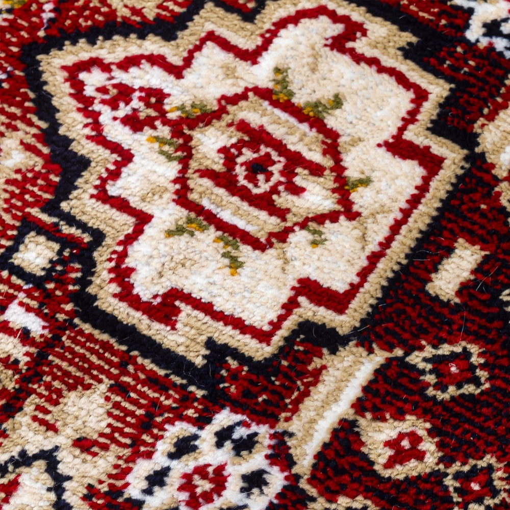 Aziza Medallion Red Rug | Classic Elegance for Modern Homes