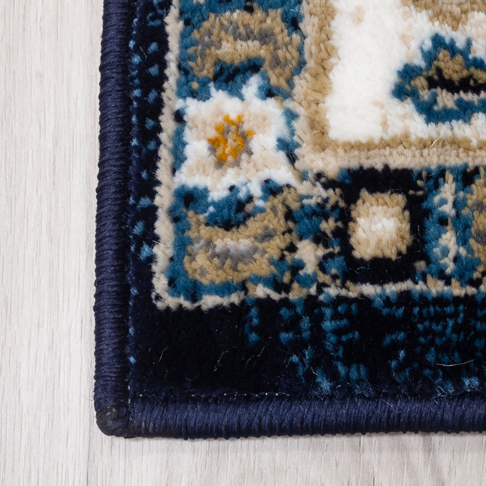 Aziza Medallion Navy Rug | Timeless Design for Every Home