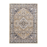 Aziza Medallion Beige Rug | Classic Elegance & Plush Comfort