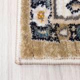 Aziza Medallion Beige Rug | Classic Elegance & Plush Comfort