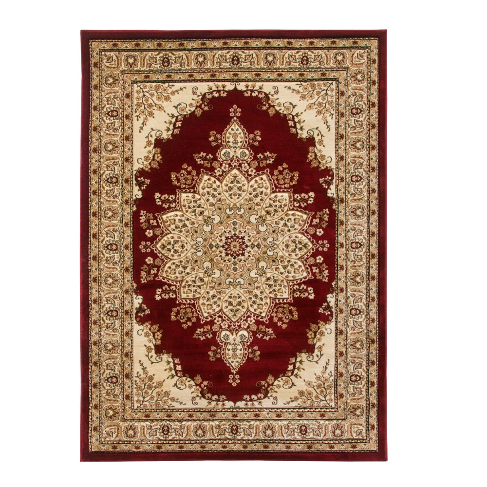 Classique Medallion Red Rug | Traditional Elegance Meets Modern Comfort