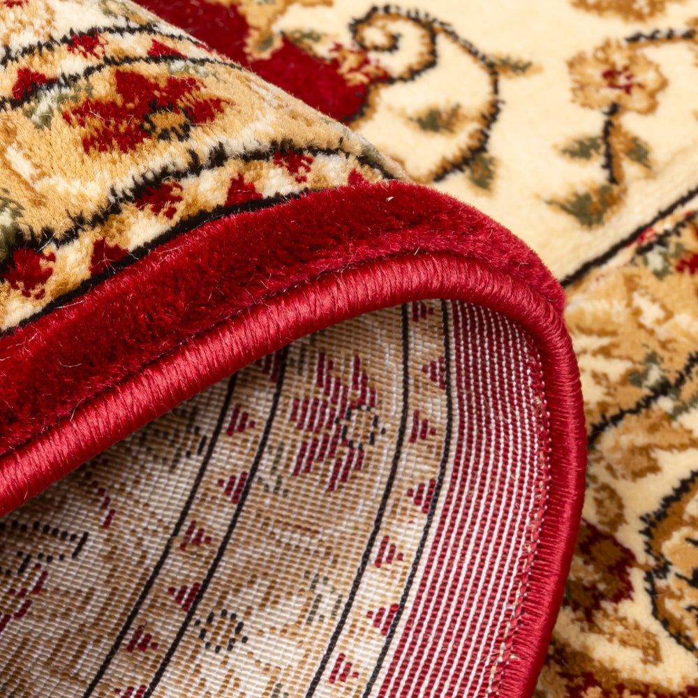 Classique Medallion Red Rug | Traditional Elegance Meets Modern Comfort