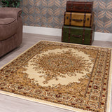 Classique Medallion Ivory Rug | Timeless Floral Design for Elegant Spaces