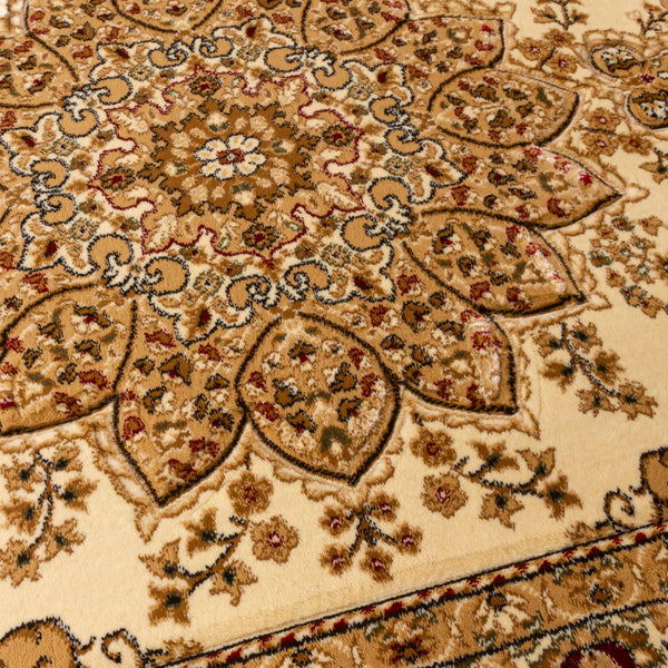 Classique Medallion Ivory Rug | Timeless Floral Design for Elegant Spaces