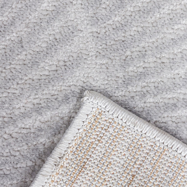 Elements Zahara Grey Rug | Soft & Modern Wave Design