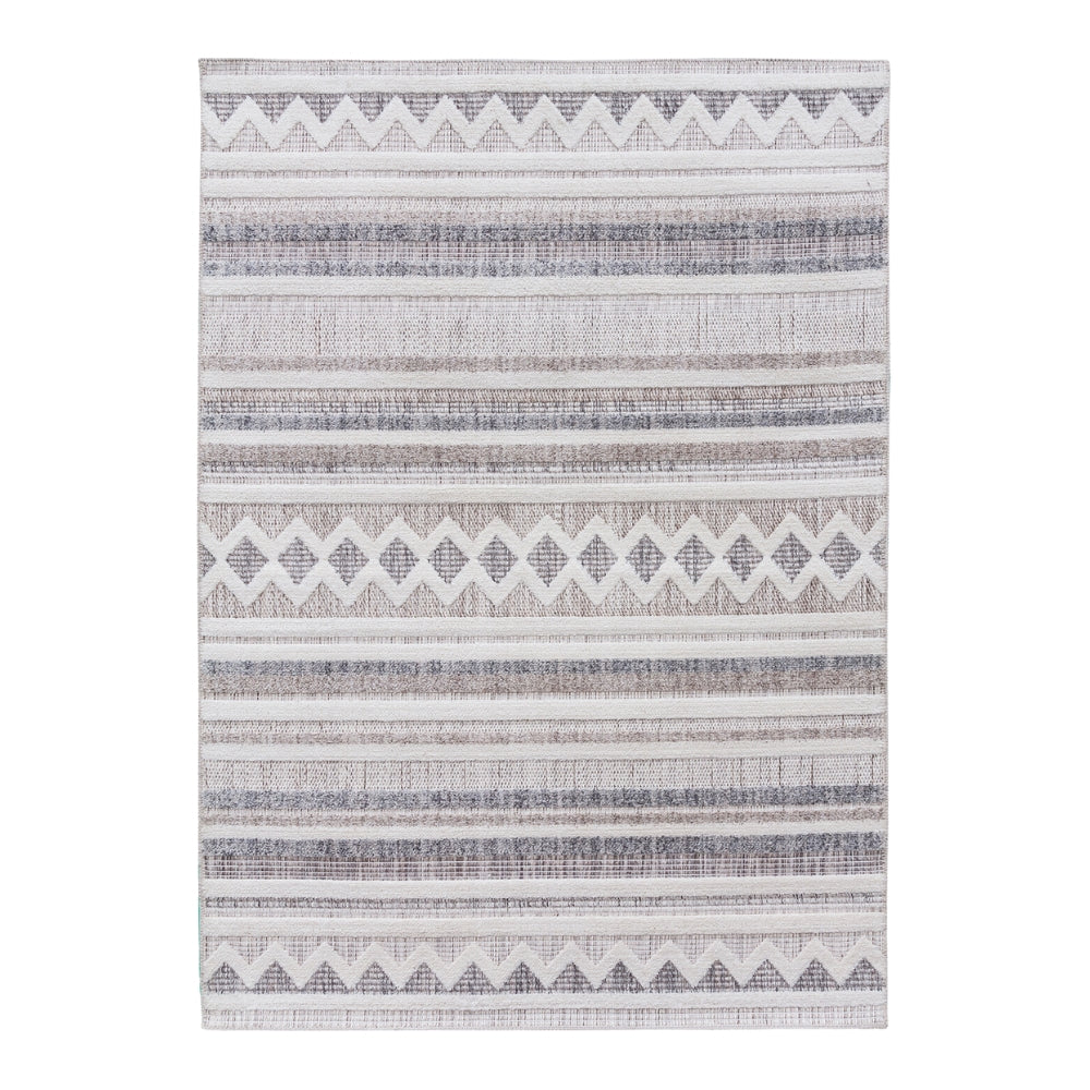 Oslo Nina Rug | Elegant Geometric Design with Neutral Tones