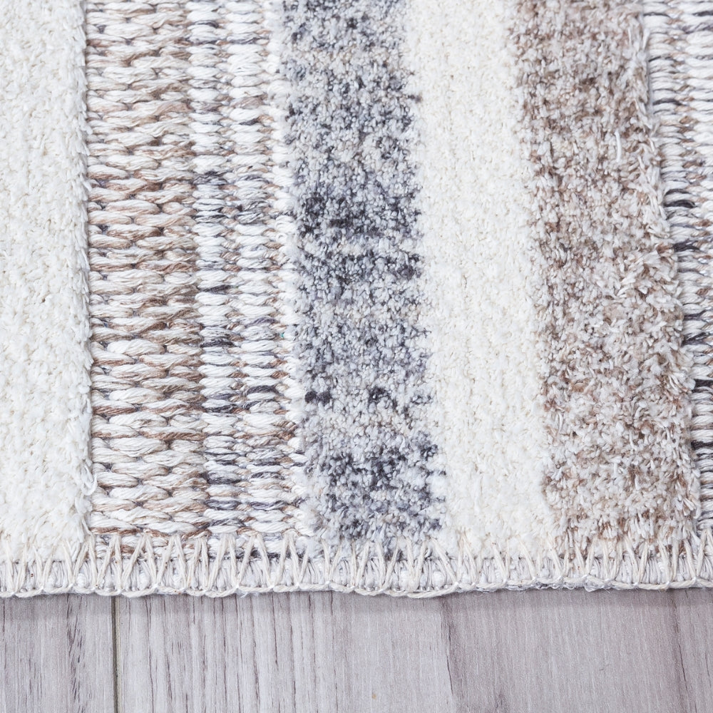 Oslo Nina Rug | Elegant Geometric Design with Neutral Tones