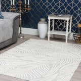 Serenity Leaves Rug | Soft, Textured Rug for Elegant Interiors