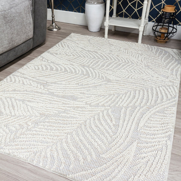 Serenity Leaves Rug | Soft, Textured Rug for Elegant Interiors