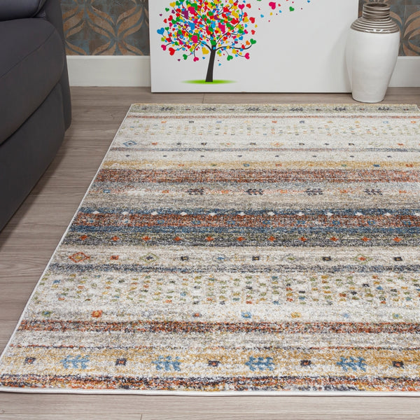 Verdi Eden Rug | Luxurious Multicoloured Design for High-Traffic Areas