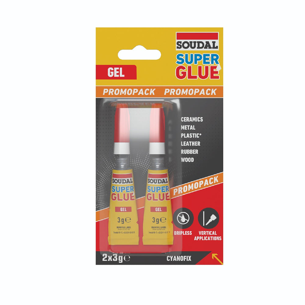 Soudal Superglue Gel Twinpack